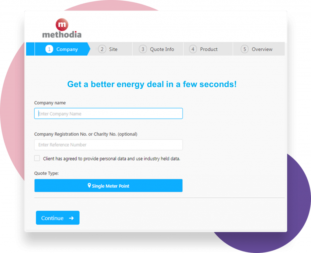 instant quote for energy services