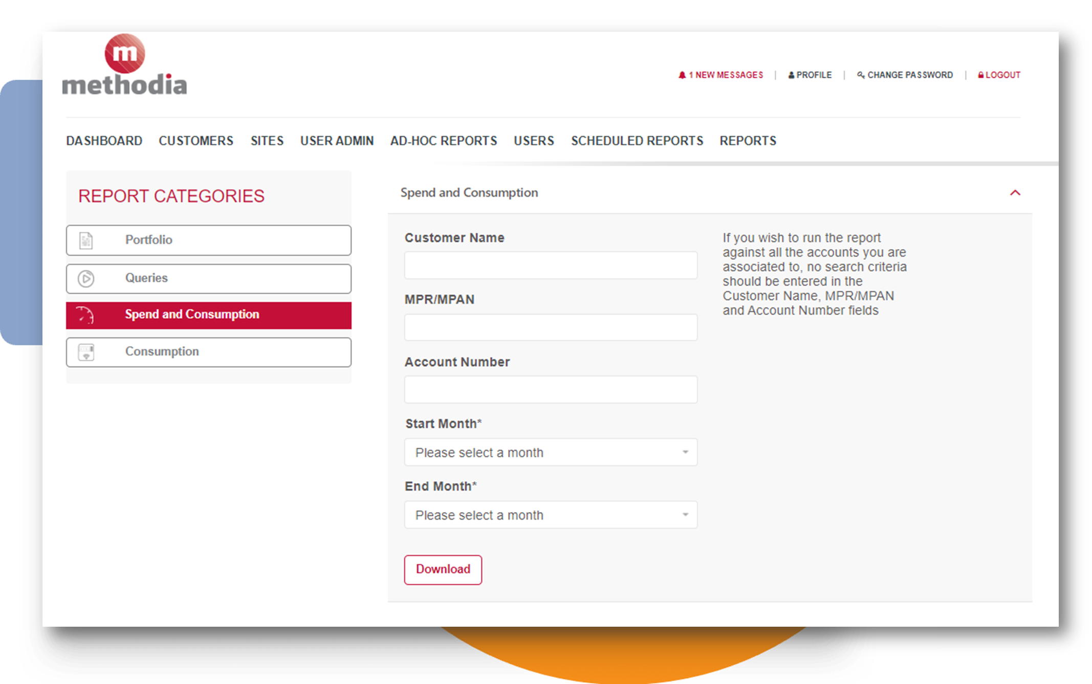 b2b self service portal spend and consumption