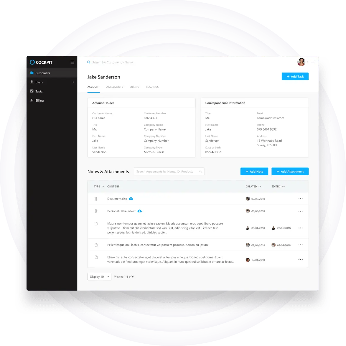 Account and Data Management