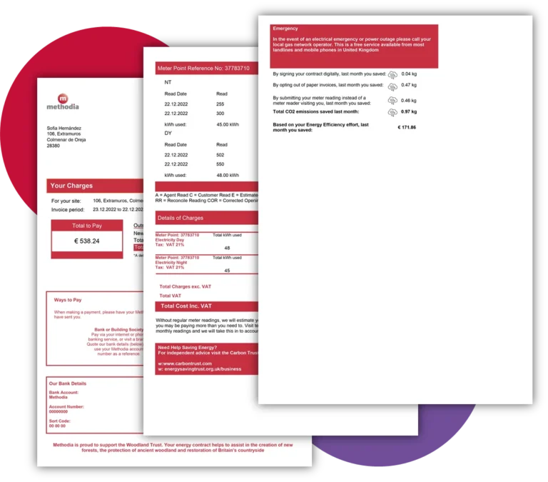 Utility Invoice CO2 Emissions calculator