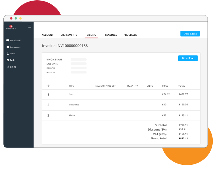 Methodia billing bundles