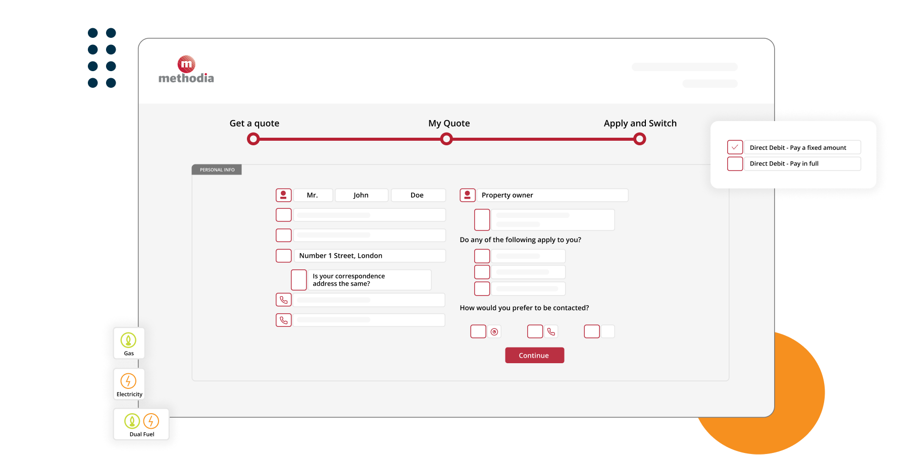 customer-switching portal Methodia