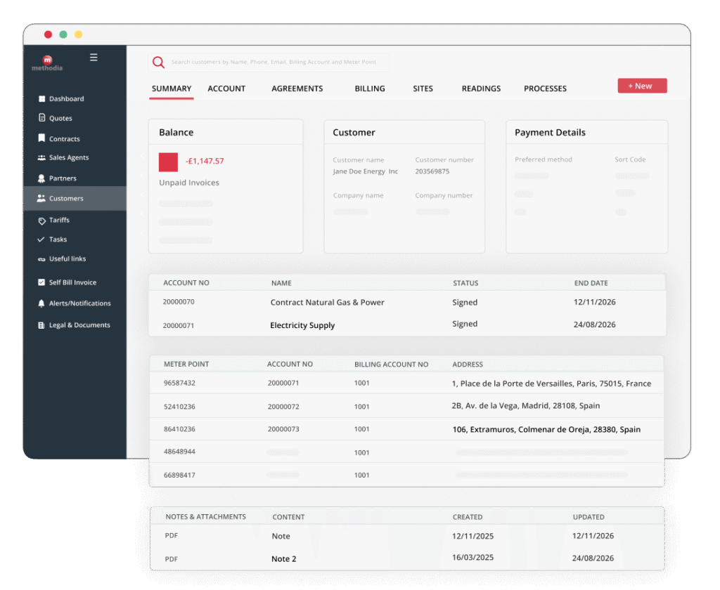 utility customer management